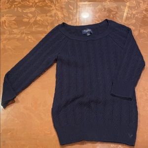 American eagle knit sweater navy